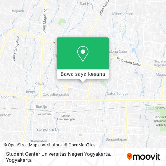 Peta Student Center Universitas Negeri Yogyakarta