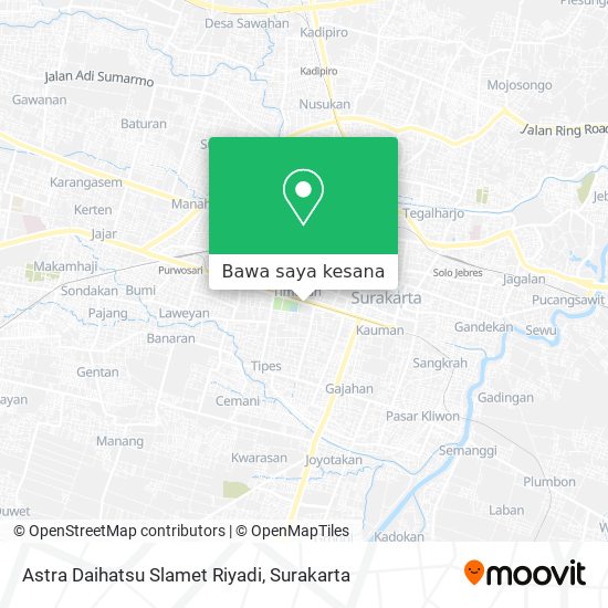Peta Astra Daihatsu Slamet Riyadi