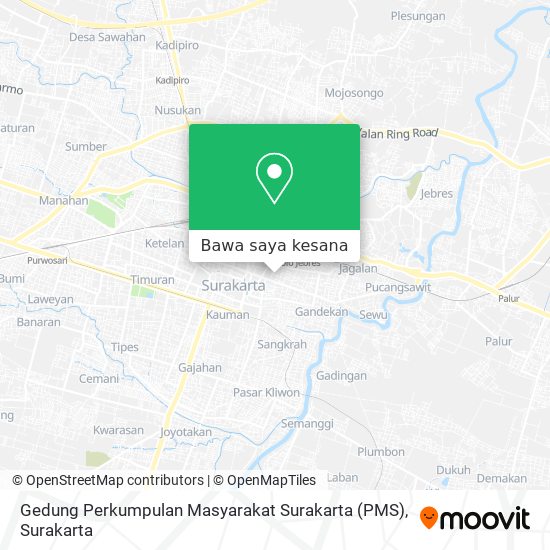 Peta Gedung Perkumpulan Masyarakat Surakarta (PMS)