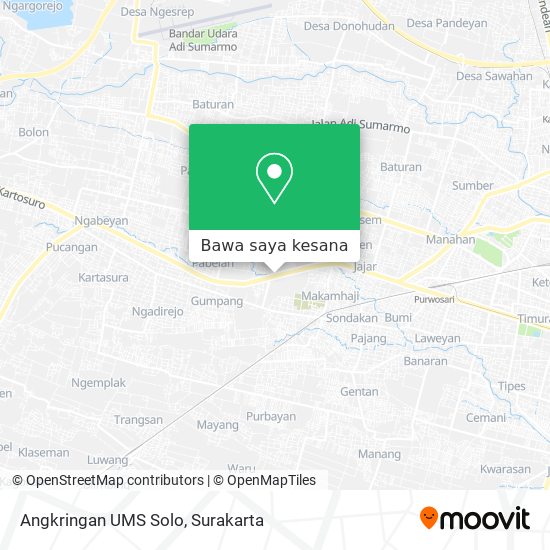 Peta Angkringan UMS Solo