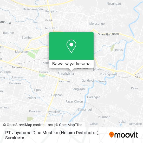 Peta PT. Jayatama Dipa Mustika (Holcim Distributor)