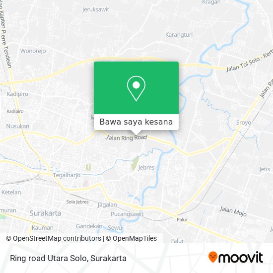 Peta Ring road Utara Solo