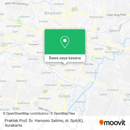Cara ke Praktek Prof. Dr. Harsono Salimo, dr, SpA(K) di Surakarta ...