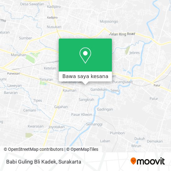 Peta Babi Guling Bli Kadek