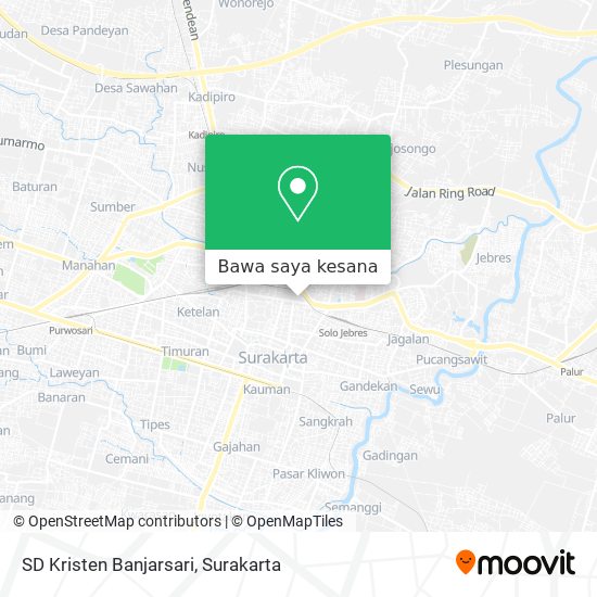 Peta SD Kristen Banjarsari