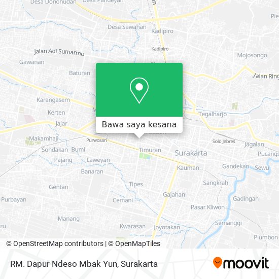 Peta RM. Dapur Ndeso Mbak Yun