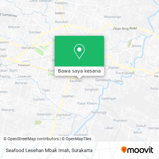 Peta Seafood Lesehan Mbak Imah