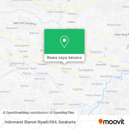 Peta Indomaret Slamet Riyadi/004