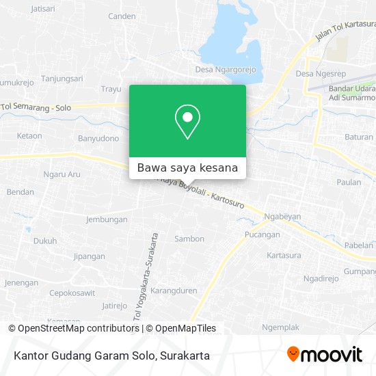Peta Kantor Gudang Garam Solo