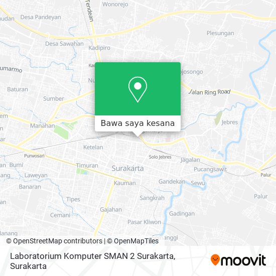 Peta Laboratorium Komputer SMAN 2 Surakarta