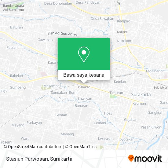 Peta Stasiun Purwosari