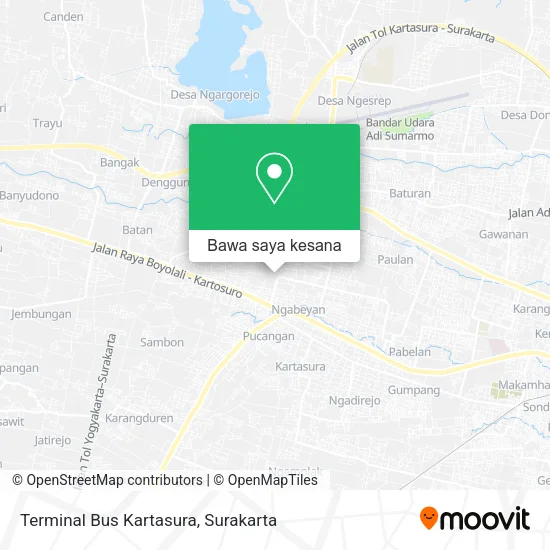 Peta Terminal Bus Kartasura