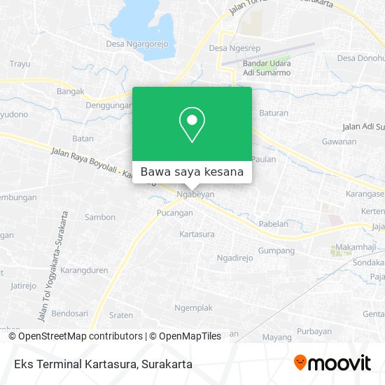 Peta Eks Terminal Kartasura