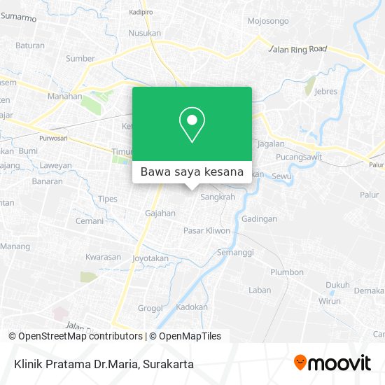 Peta Klinik Pratama Dr.Maria