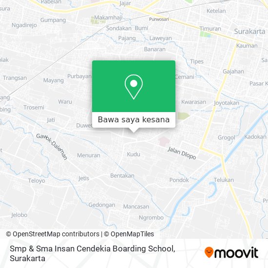 Peta Smp & Sma Insan Cendekia Boarding School