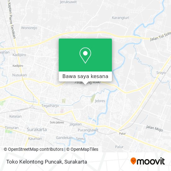 Peta Toko Kelontong Puncak