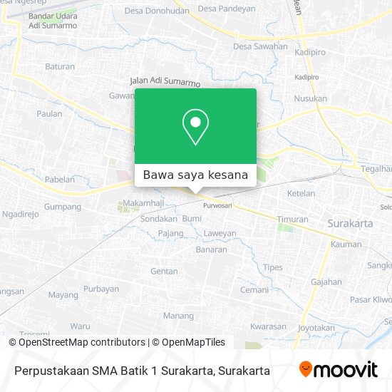 Peta Perpustakaan SMA Batik 1 Surakarta