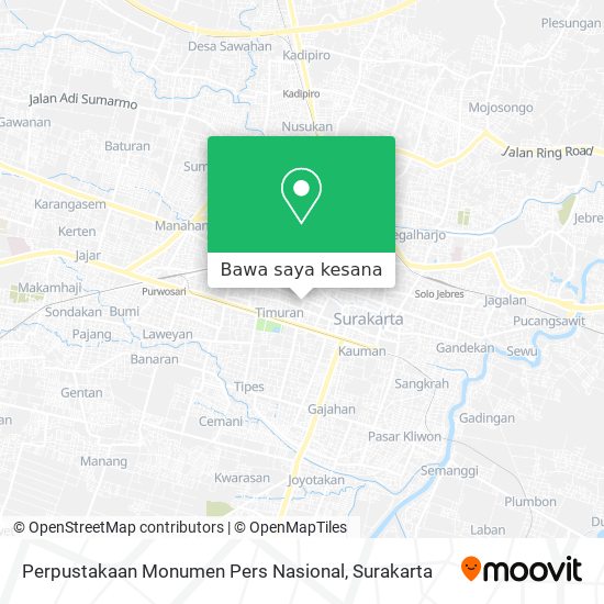 Peta Perpustakaan Monumen Pers Nasional
