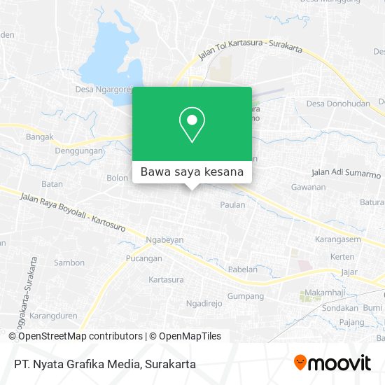 Peta PT. Nyata Grafika Media