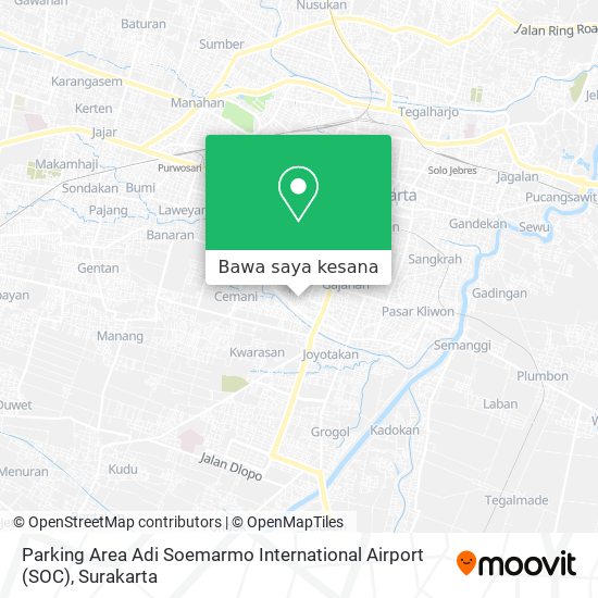 Peta Parking Area Adi Soemarmo International Airport (SOC)