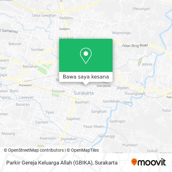 Peta Parkir Gereja Keluarga Allah (GBIKA)