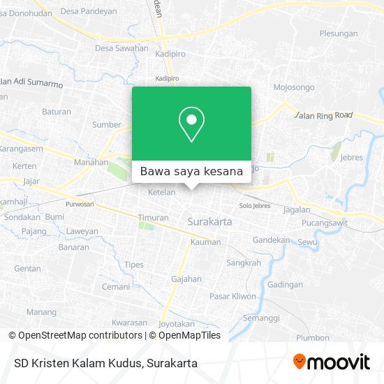 Peta SD Kristen Kalam Kudus