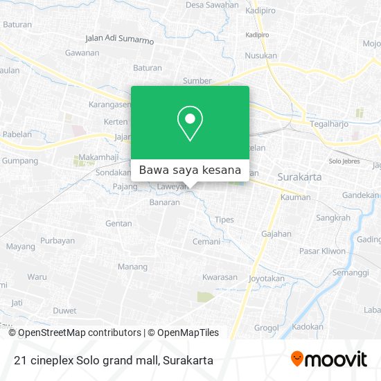 Peta 21 cineplex Solo grand mall