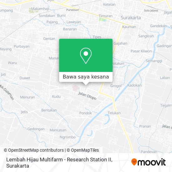 Peta Lembah Hijau Multifarm - Research Station II