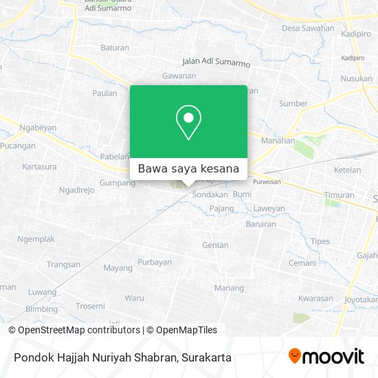 Peta Pondok Hajjah Nuriyah Shabran