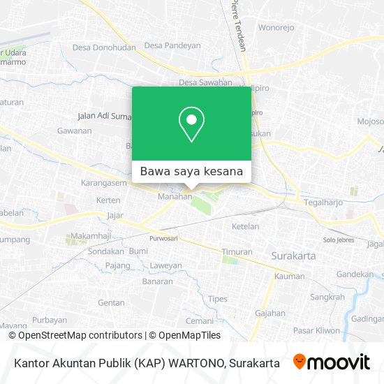 Peta Kantor Akuntan Publik (KAP) WARTONO