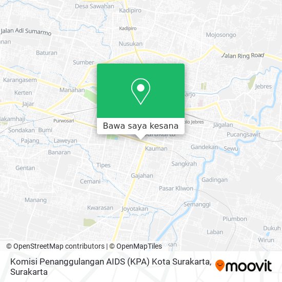 Peta Komisi Penanggulangan AIDS (KPA) Kota Surakarta