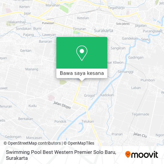 Peta Swimming Pool Best Western Premier Solo Baru