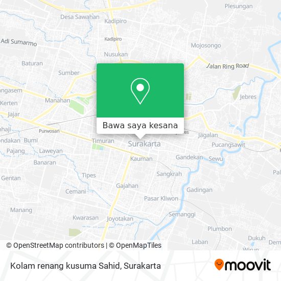 Peta Kolam renang kusuma Sahid