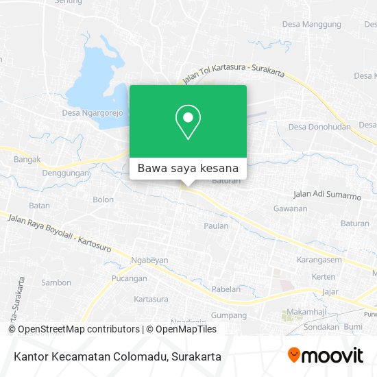 Peta Kantor Kecamatan Colomadu