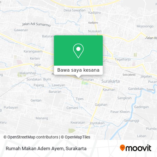 Peta Rumah Makan Adem Ayem