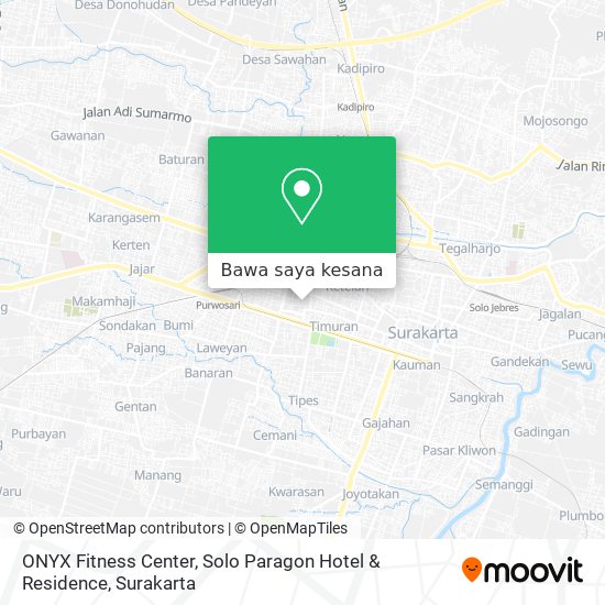 Peta ONYX Fitness Center, Solo Paragon Hotel & Residence