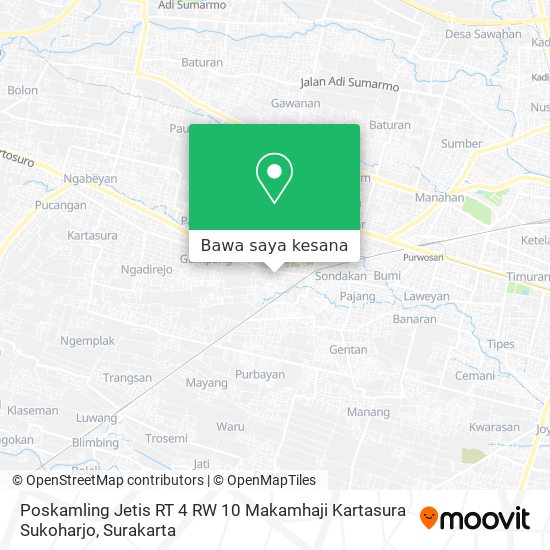 Peta Poskamling Jetis RT 4 RW 10 Makamhaji Kartasura Sukoharjo
