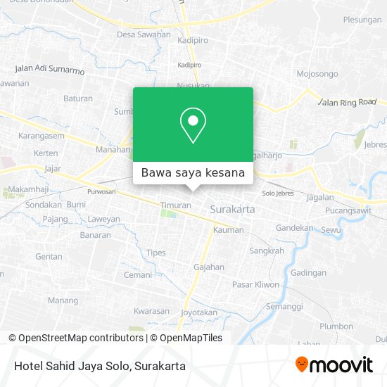 Peta Hotel Sahid Jaya Solo