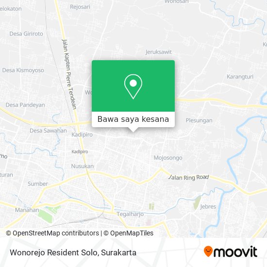 Peta Wonorejo Resident Solo