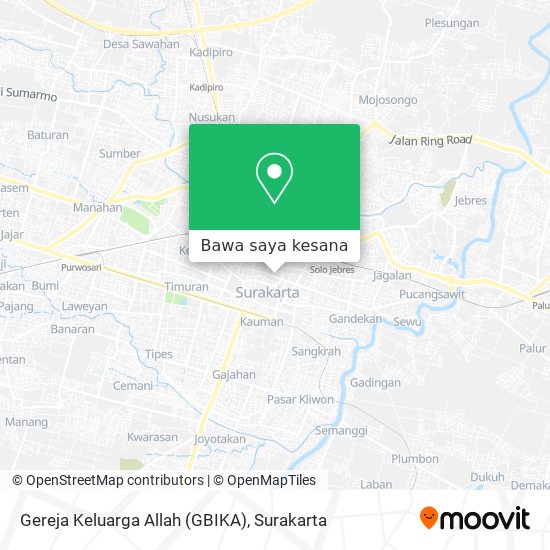 Peta Gereja Keluarga Allah (GBIKA)