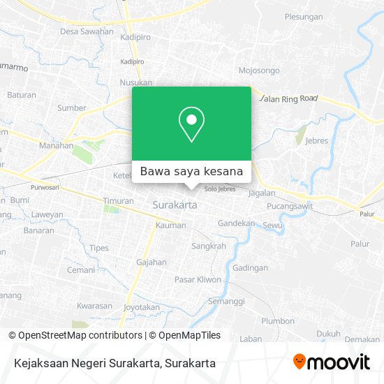 Peta Kejaksaan Negeri Surakarta