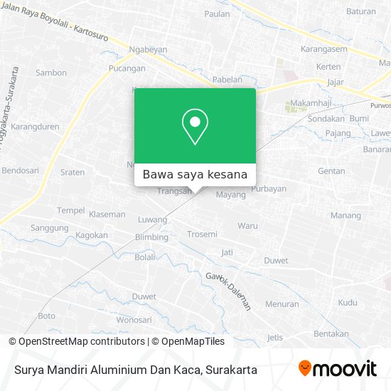 Peta Surya Mandiri Aluminium Dan Kaca