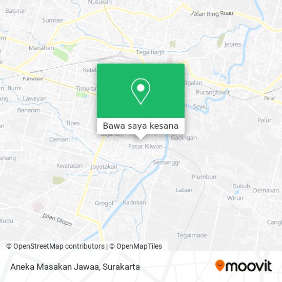 Peta Aneka Masakan Jawaa