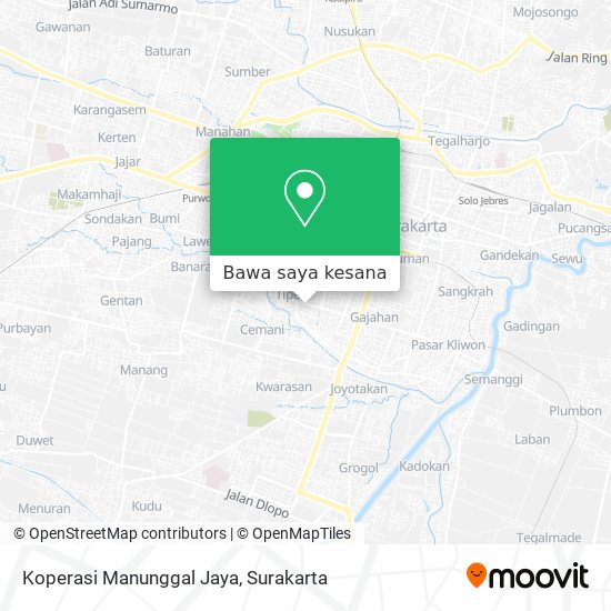Peta Koperasi Manunggal Jaya