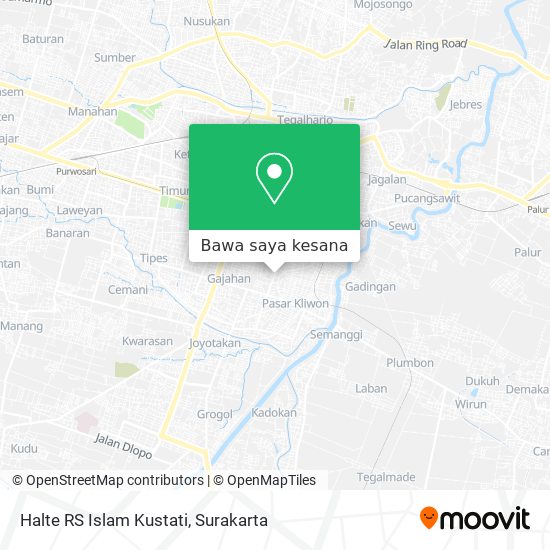 Peta Halte RS Islam Kustati