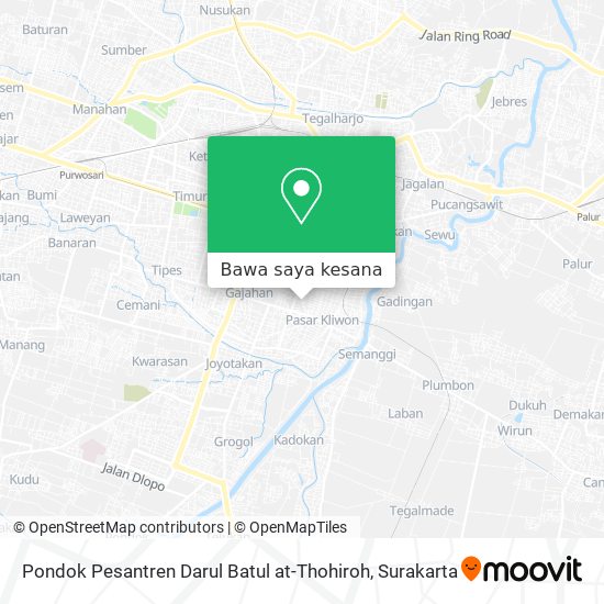 Peta Pondok Pesantren Darul Batul at-Thohiroh