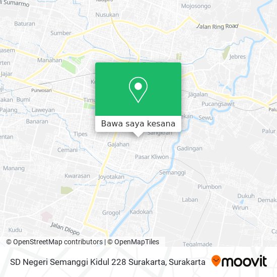Peta SD Negeri Semanggi Kidul 228 Surakarta