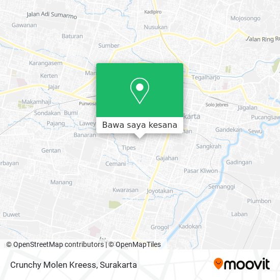 Peta Crunchy Molen Kreess
