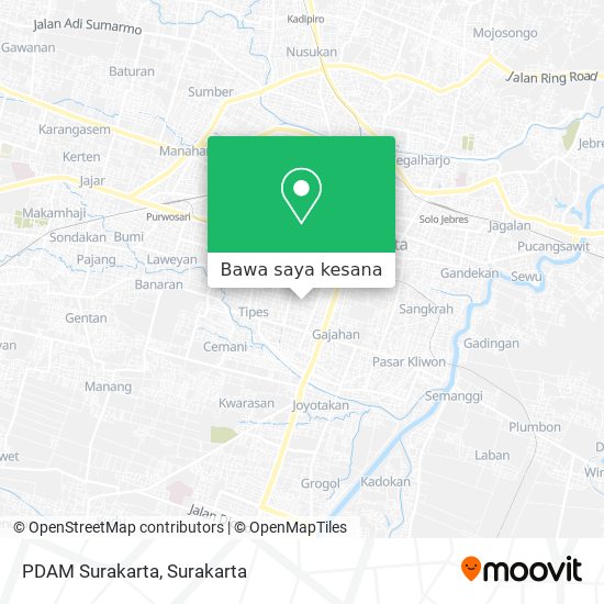 Peta PDAM Surakarta