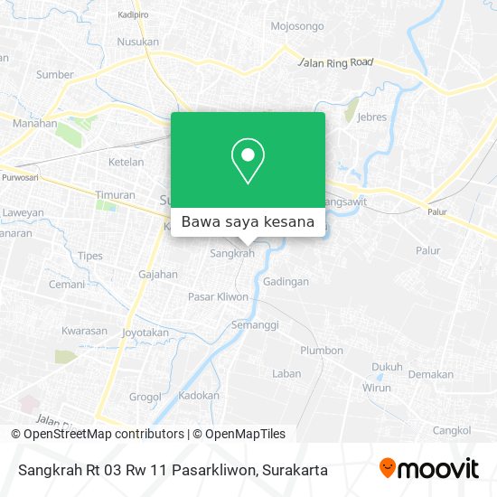 Peta Sangkrah Rt 03 Rw 11 Pasarkliwon